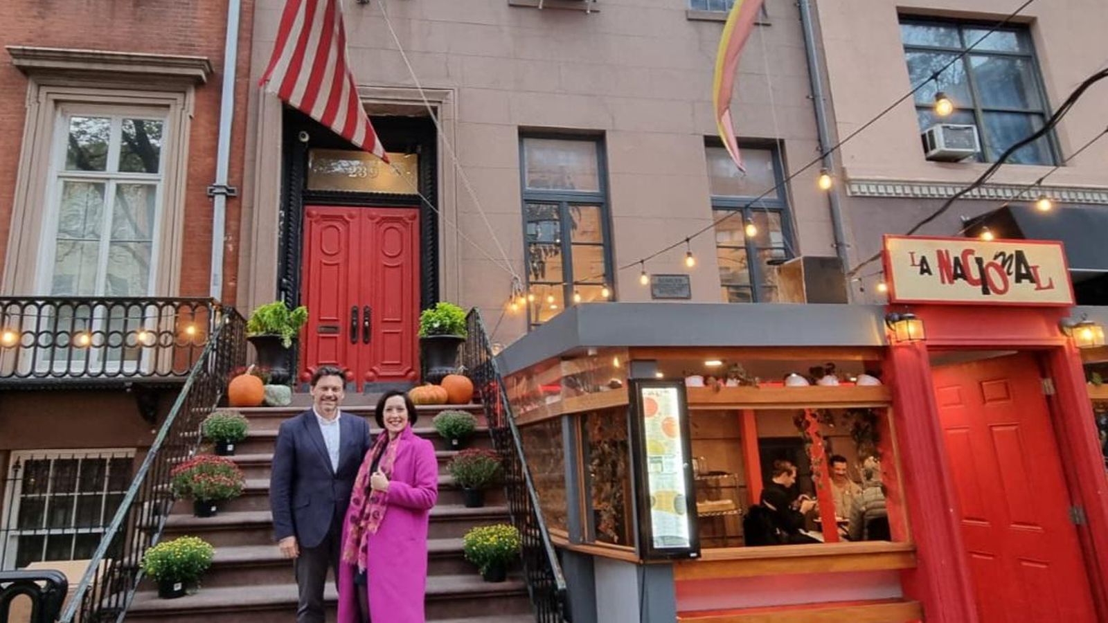 El secretario xeral da Emigración, Antonio Rodríguez Miranda durante una visita a La Nacional