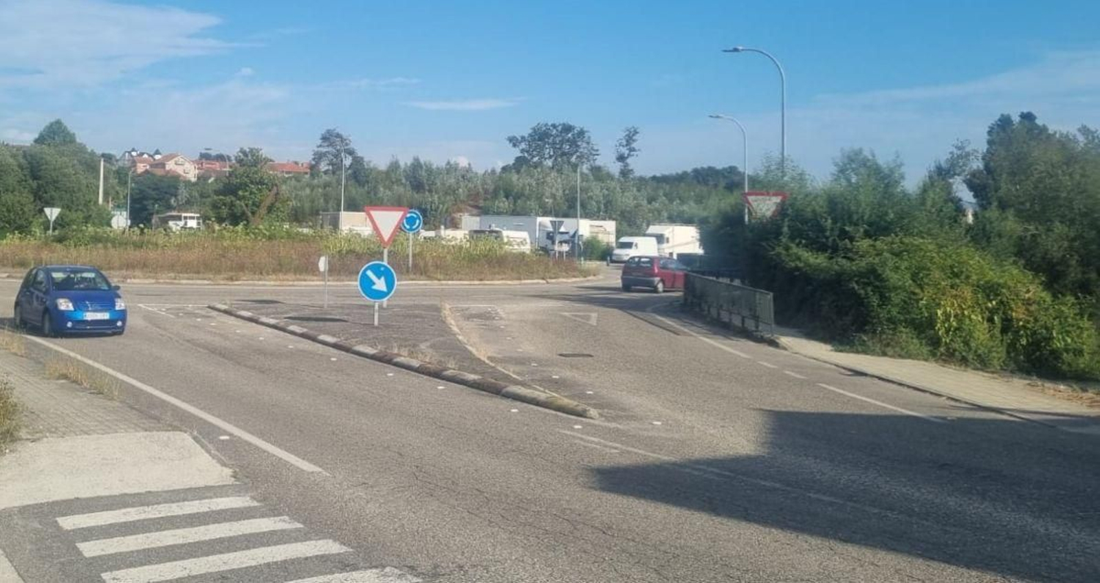Entorno en el que se construirán las 300 viviendas protegidas de Cangas.