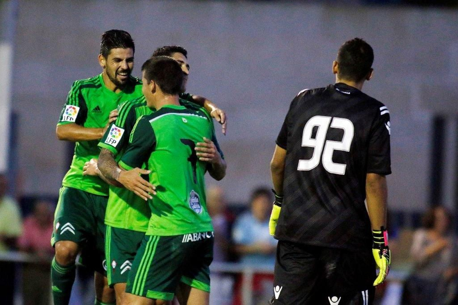 Manuel Agudo 'Nolito' traslada su felicidad al terreno de juego.