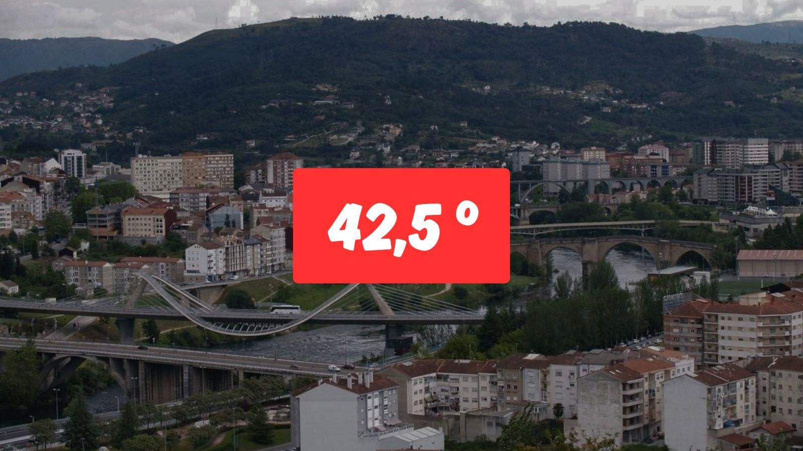 La ciudad de Ourense alcanza la máxima por calor este martes.