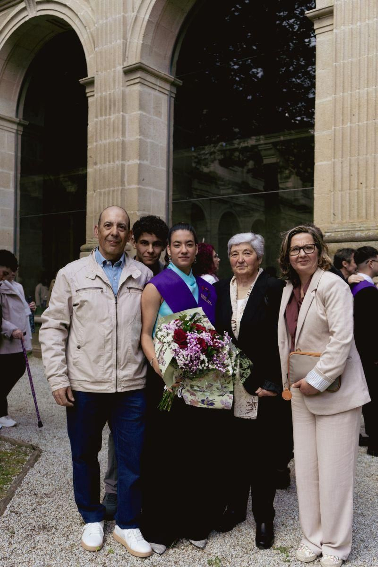 Paco, Alberto, Andrea, Elvira y Marina.
