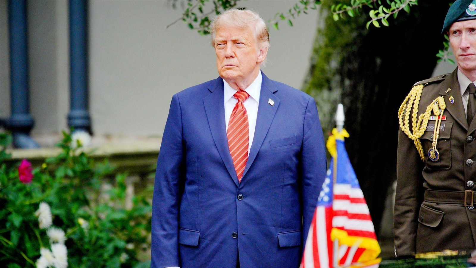 El presidente de Estados Unidos, Donald Trump, durante su visita a Dublin, Irlanda.