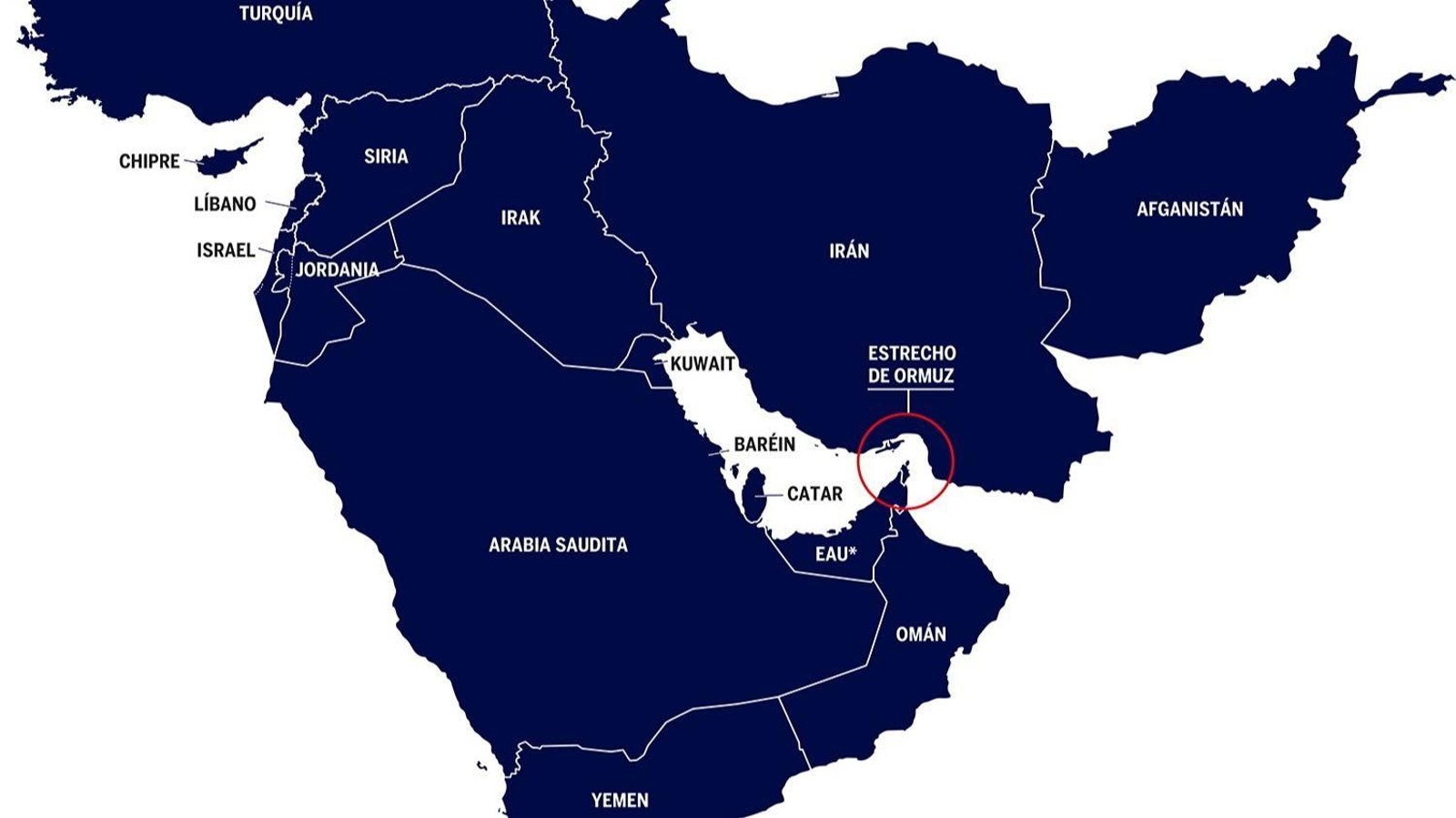 El Estrecho de Ormuz es una de las principales rutas comerciales de combustible del mundo.