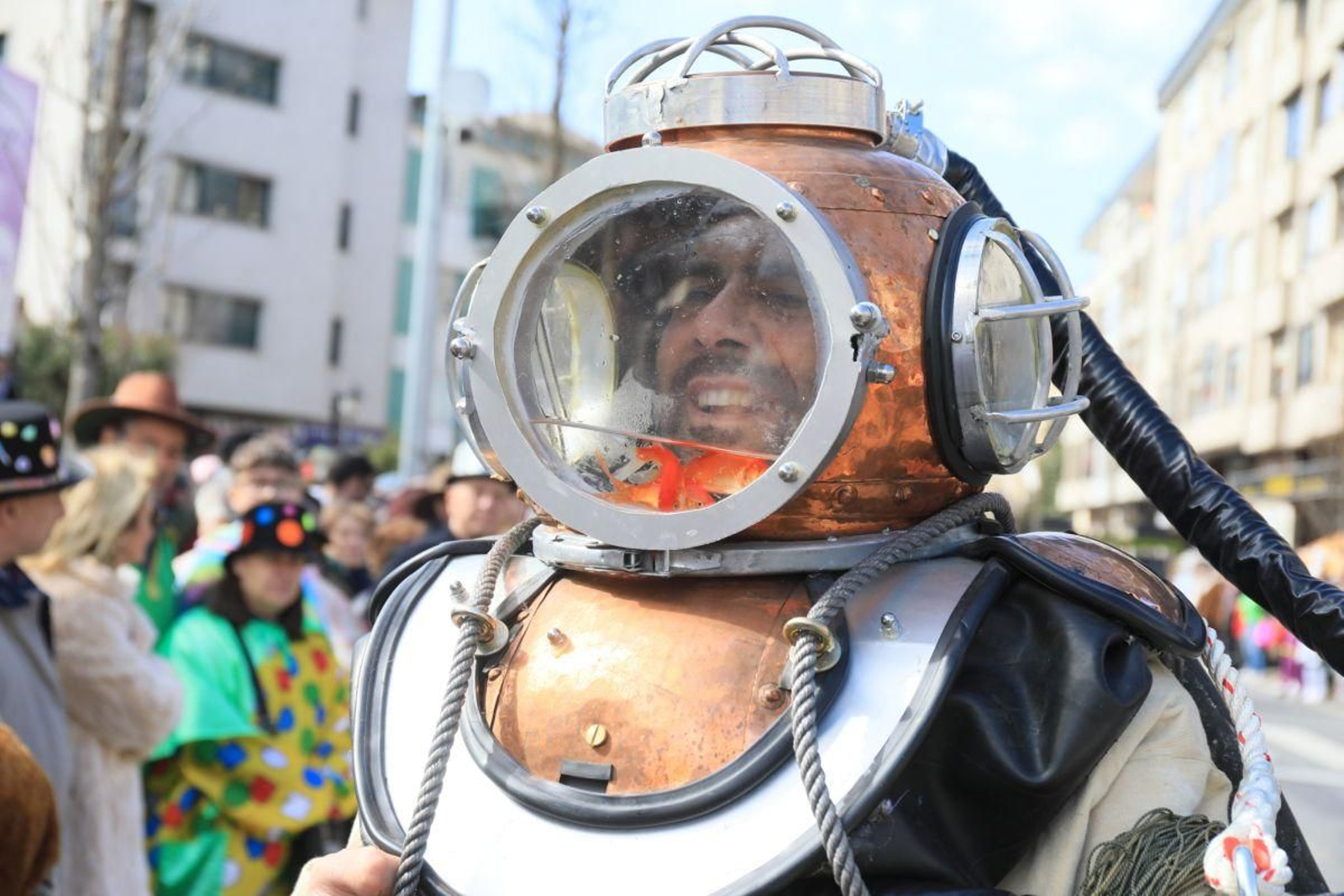 El hombre de la escafandra.