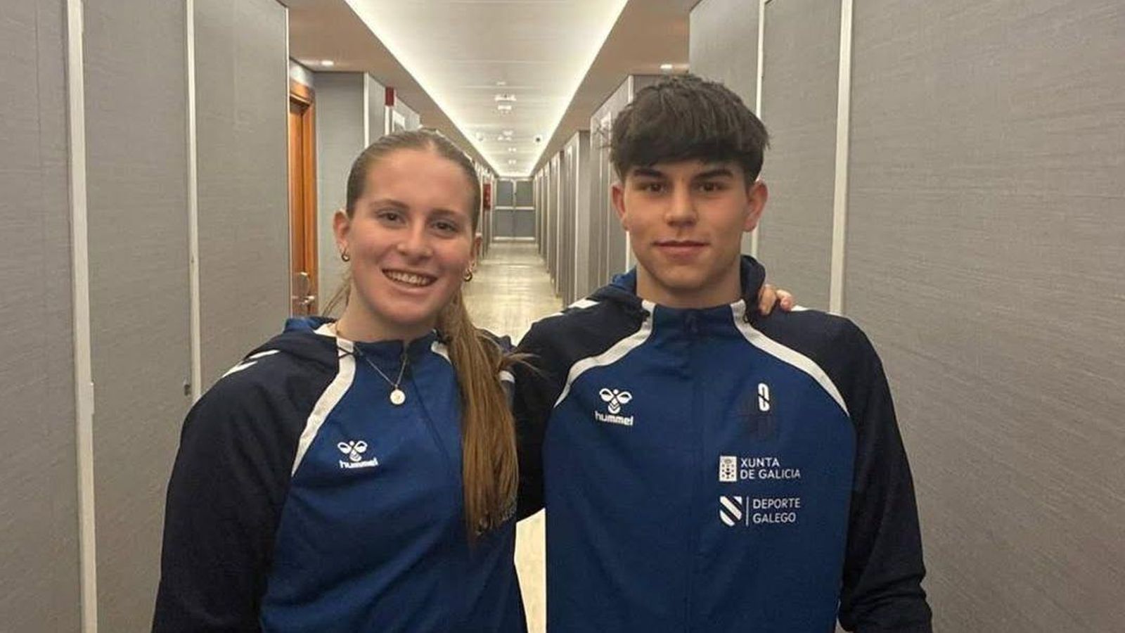 Paula López y Lois Alonso, con Galicia en el reciente CESA.