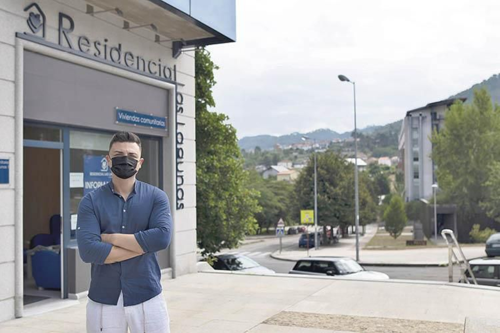 Gabriel Rúa, gerente de la Viviendas Comunitarias Residencial Las Lagunas. (Martiño Pinal)