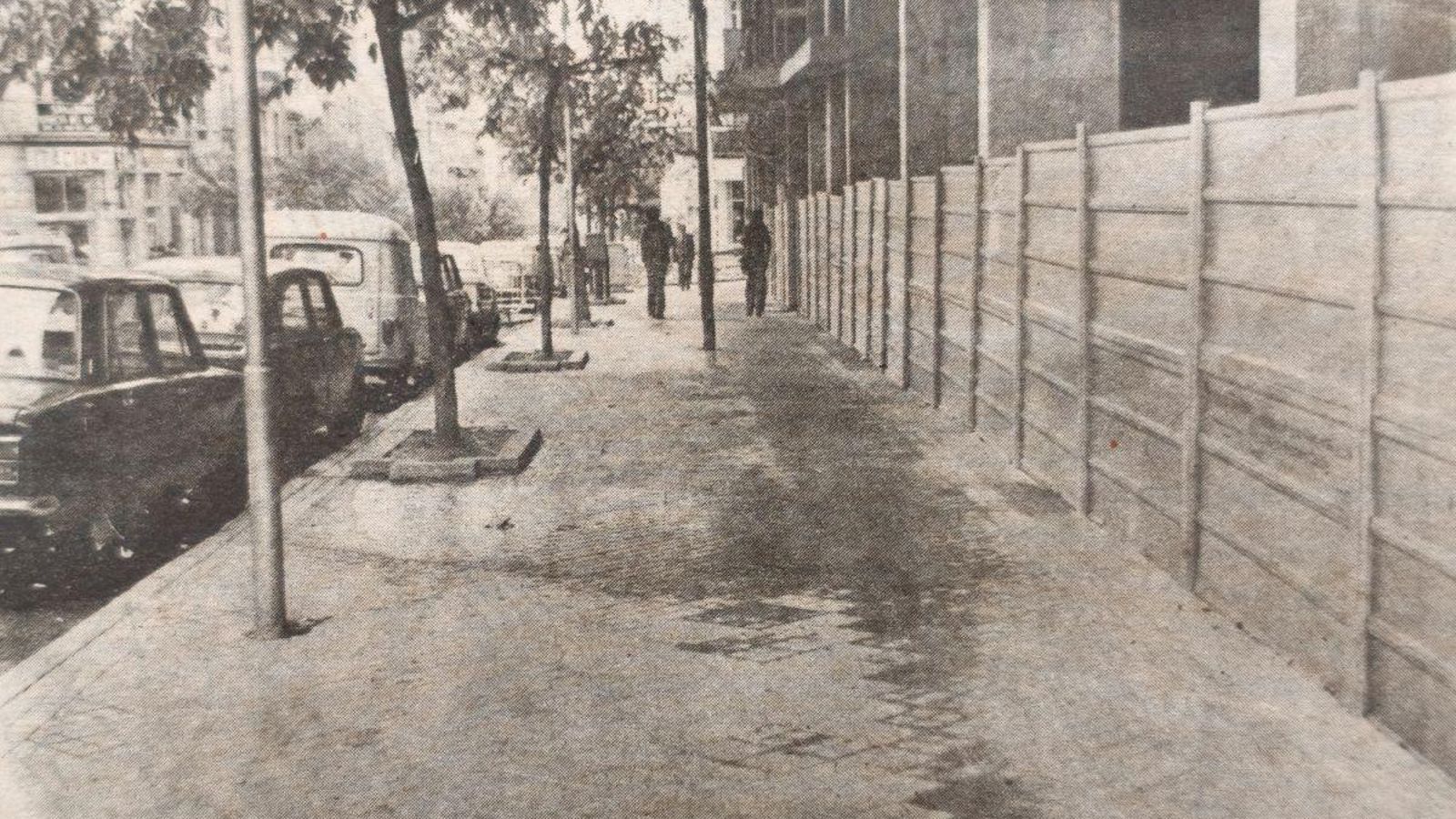 Acera de Curros Enríquez en perfecto estado.