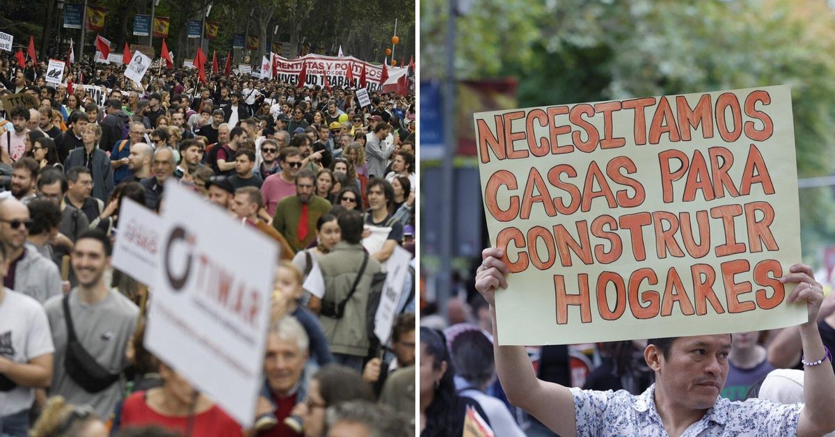 Miles de personas protestan por el precio de los alquileres