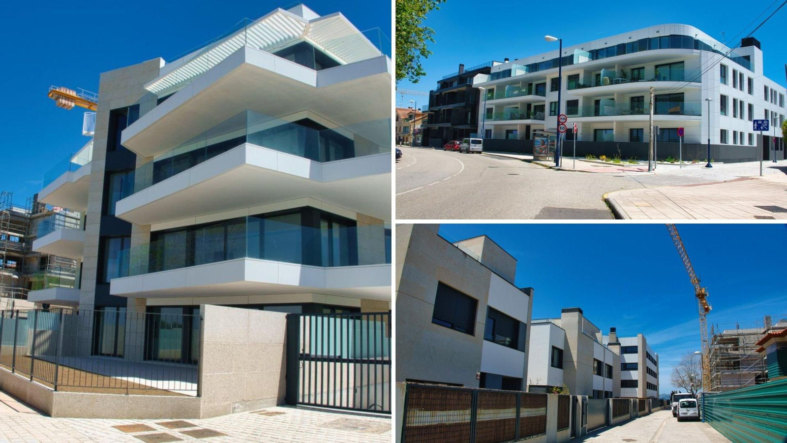 Dos de las promociones de lujo ya listas en primera línea de playa en Canido, con unos 30 pisos de lujo.