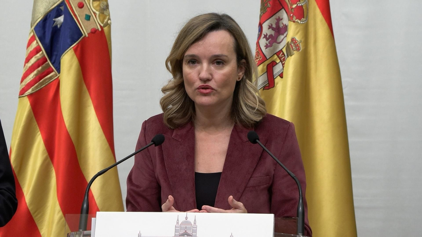 La secretaria general del PSOE Aragón, Pilar Alegría.