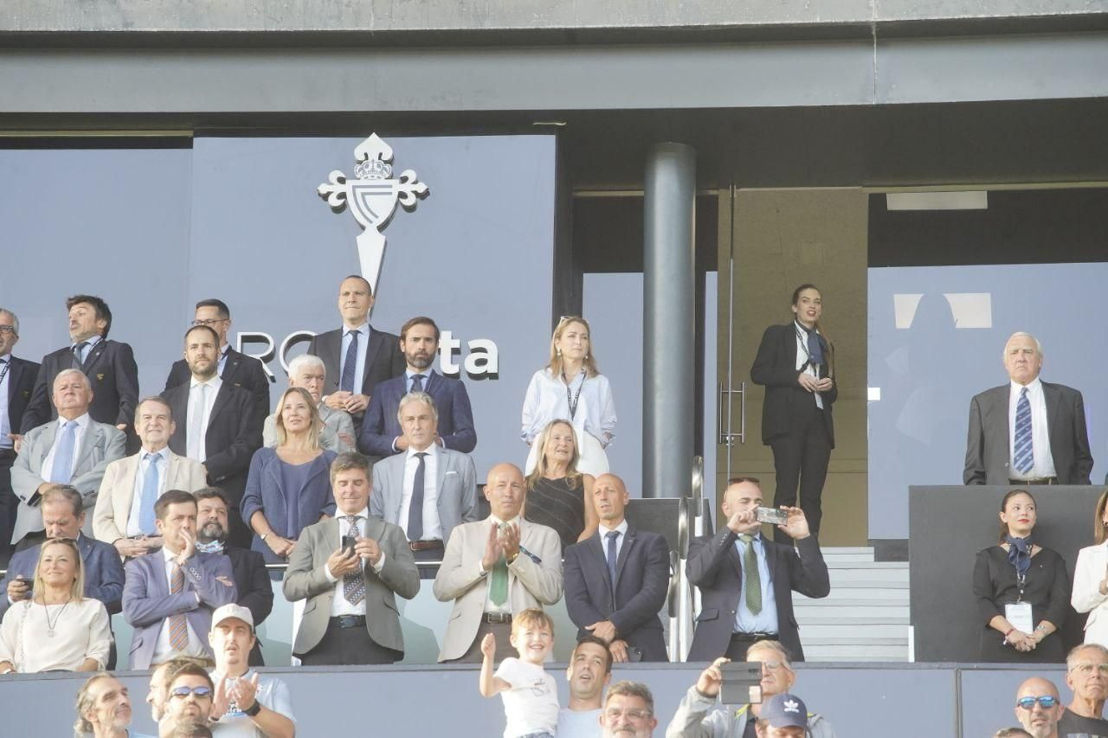 Palco VIP en el partido del Celta contra el Getafe en Balaídos.
