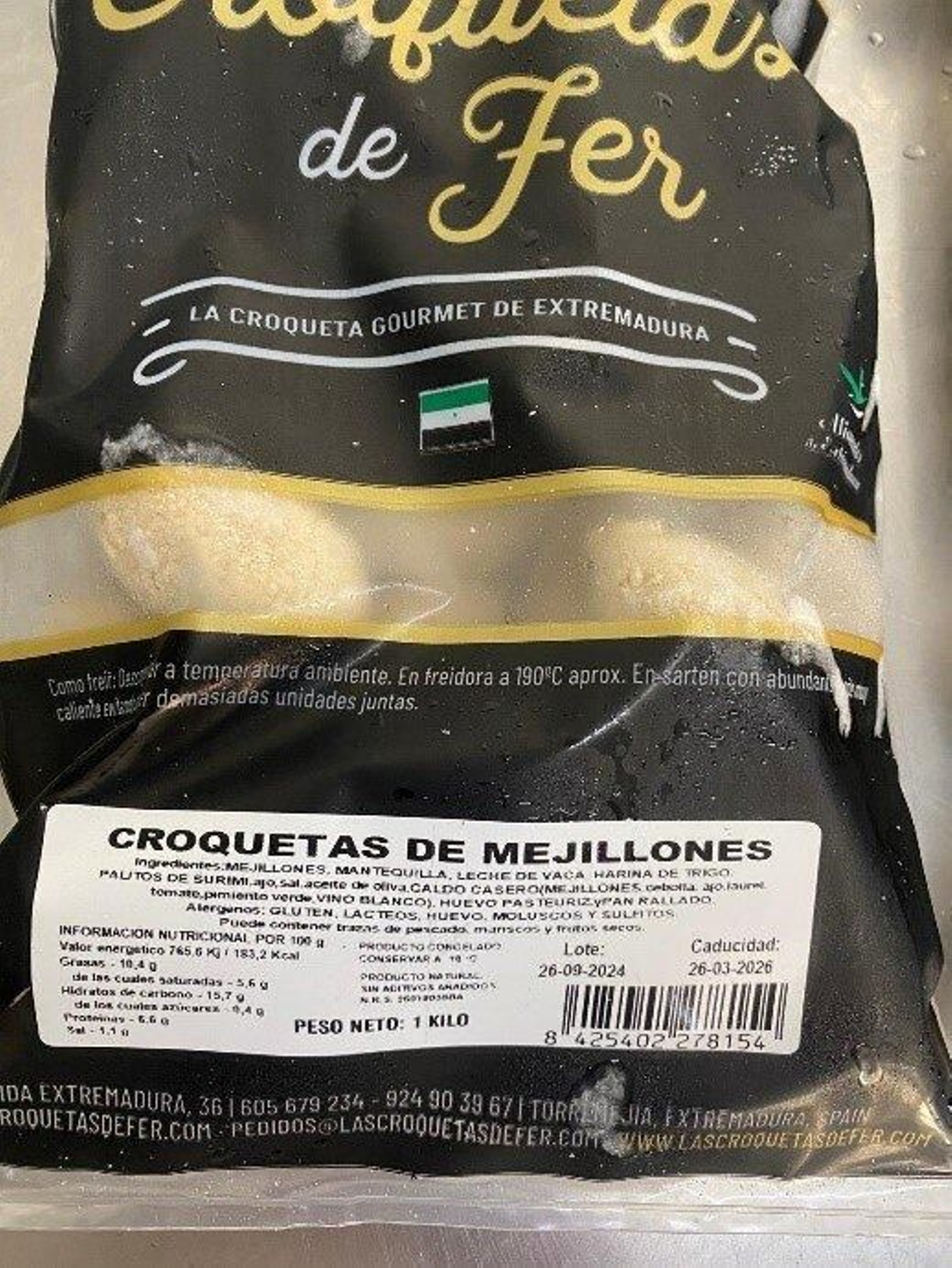 Imagen de las croquetas afectadas por Salmonella. (Foto: AESAN)