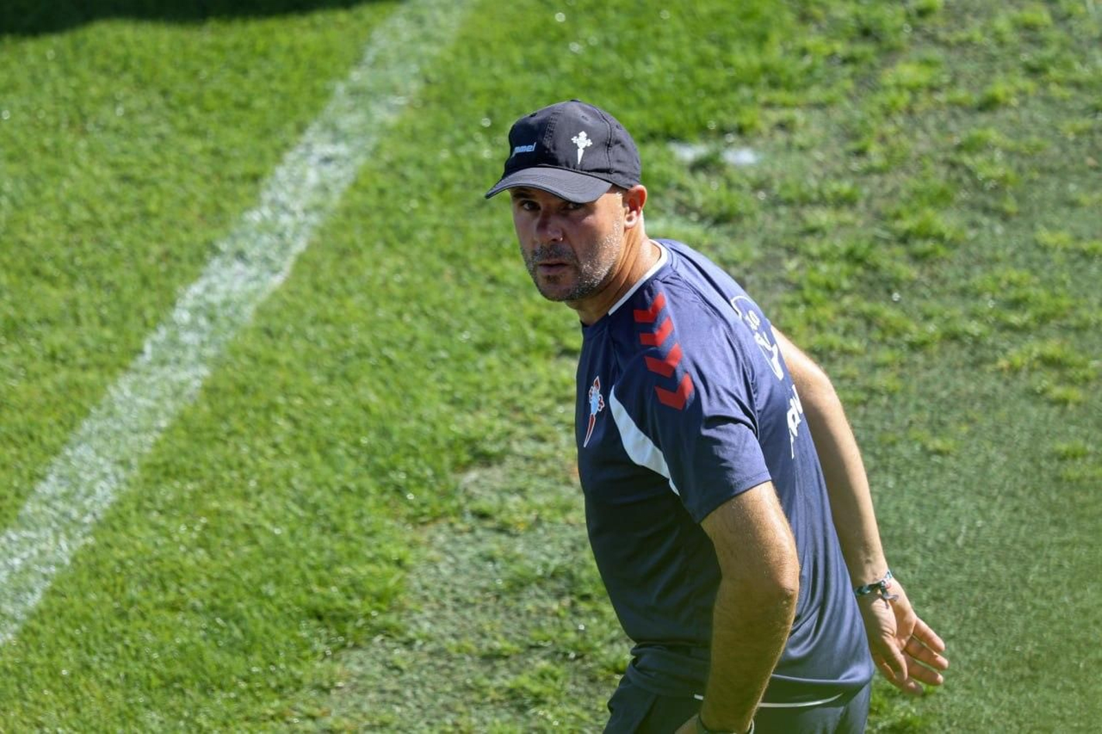 Fredi Álvarez, en una sesión de entrenamiento en Afouteza.
