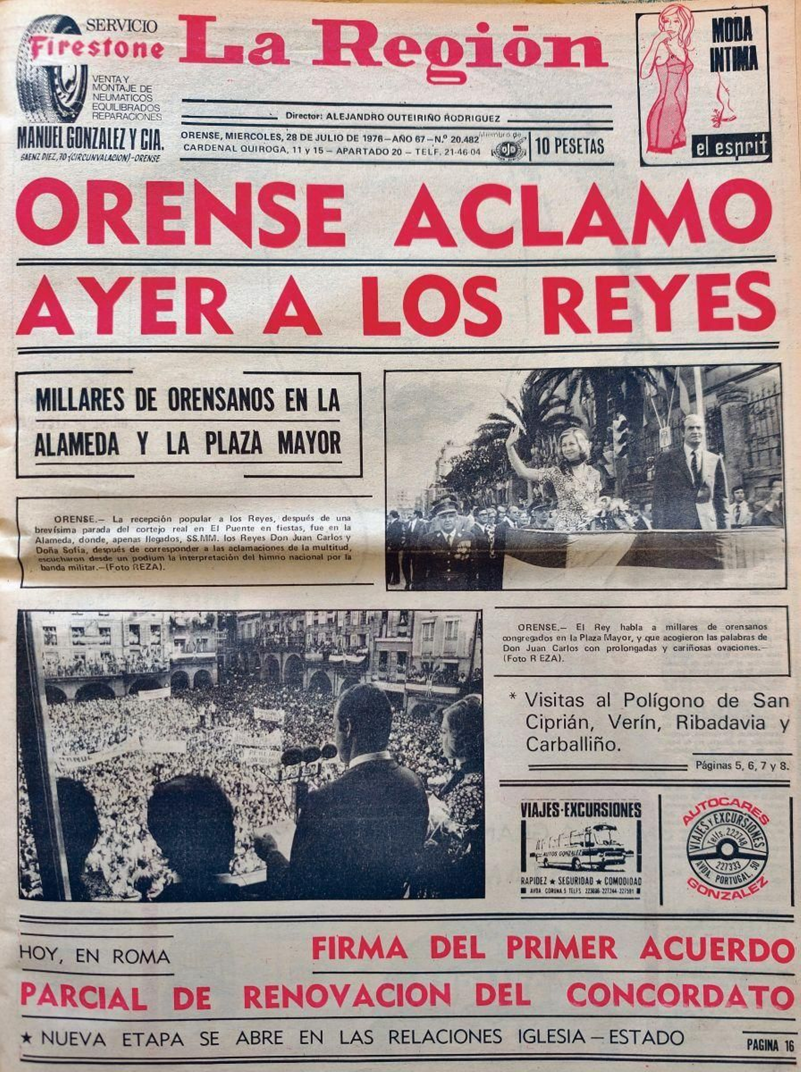 La primera 28 de julio 1976.