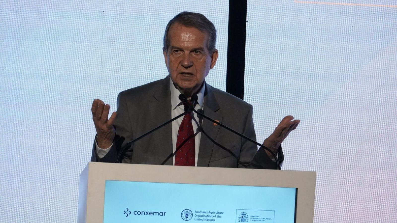 Abel Caballero, en la inauguración del Congreso Conxemar-FAO en Vigo este lunes.