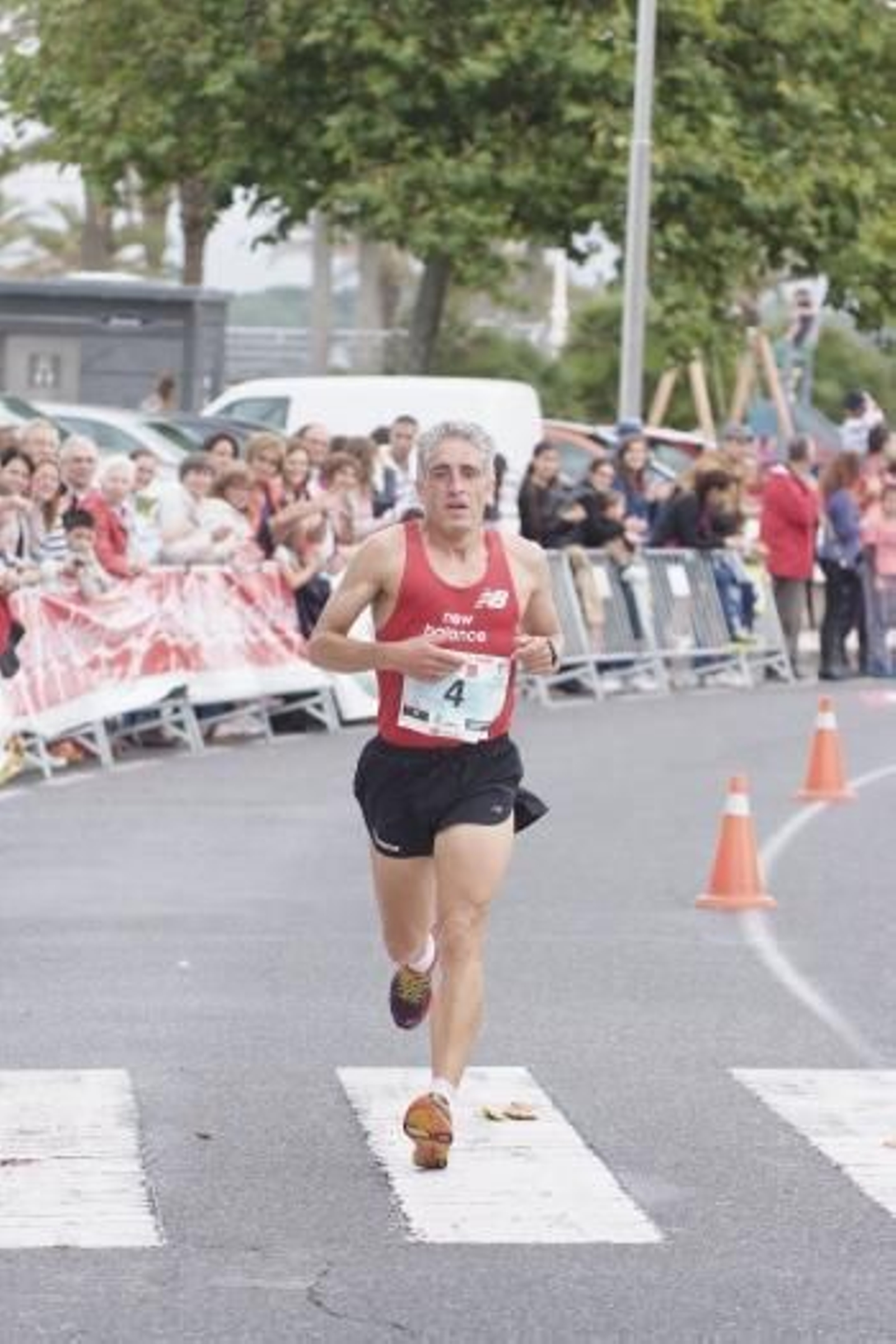 Elías Domínguez, en los 10 Kilómetros Praia de Samil.