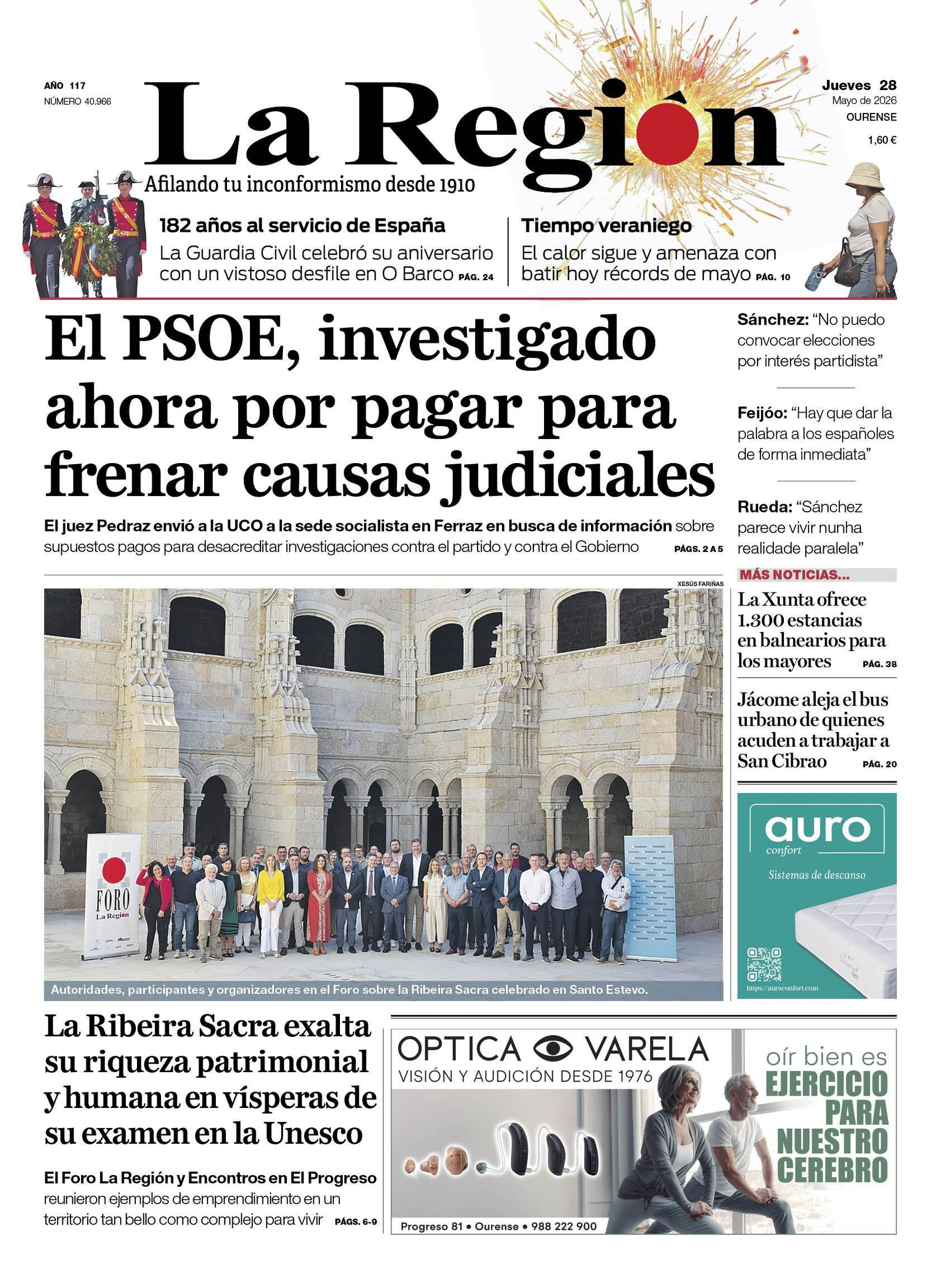 La portada de hoy.