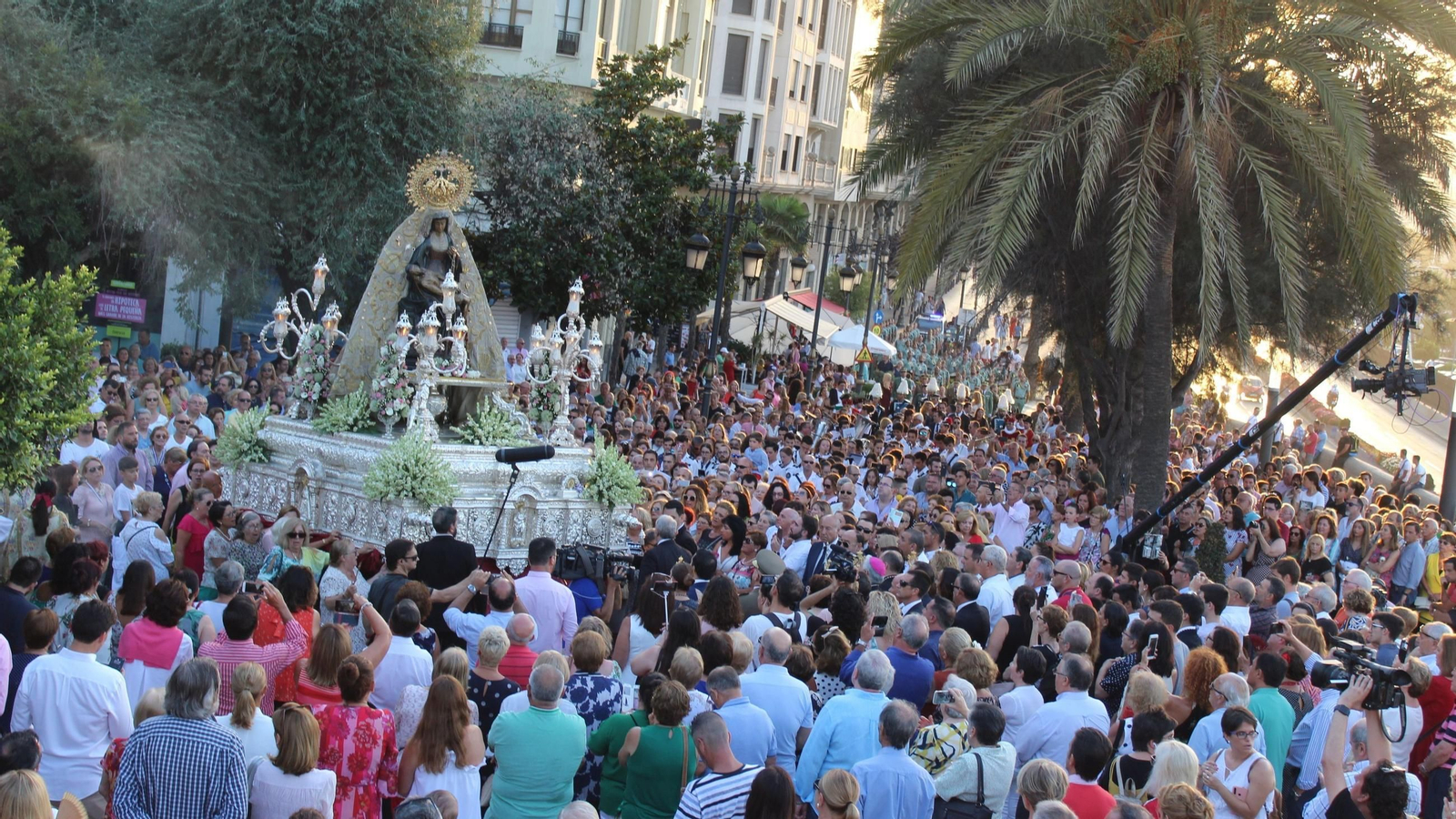 La Virgen de África, en su salida procesional de 2019