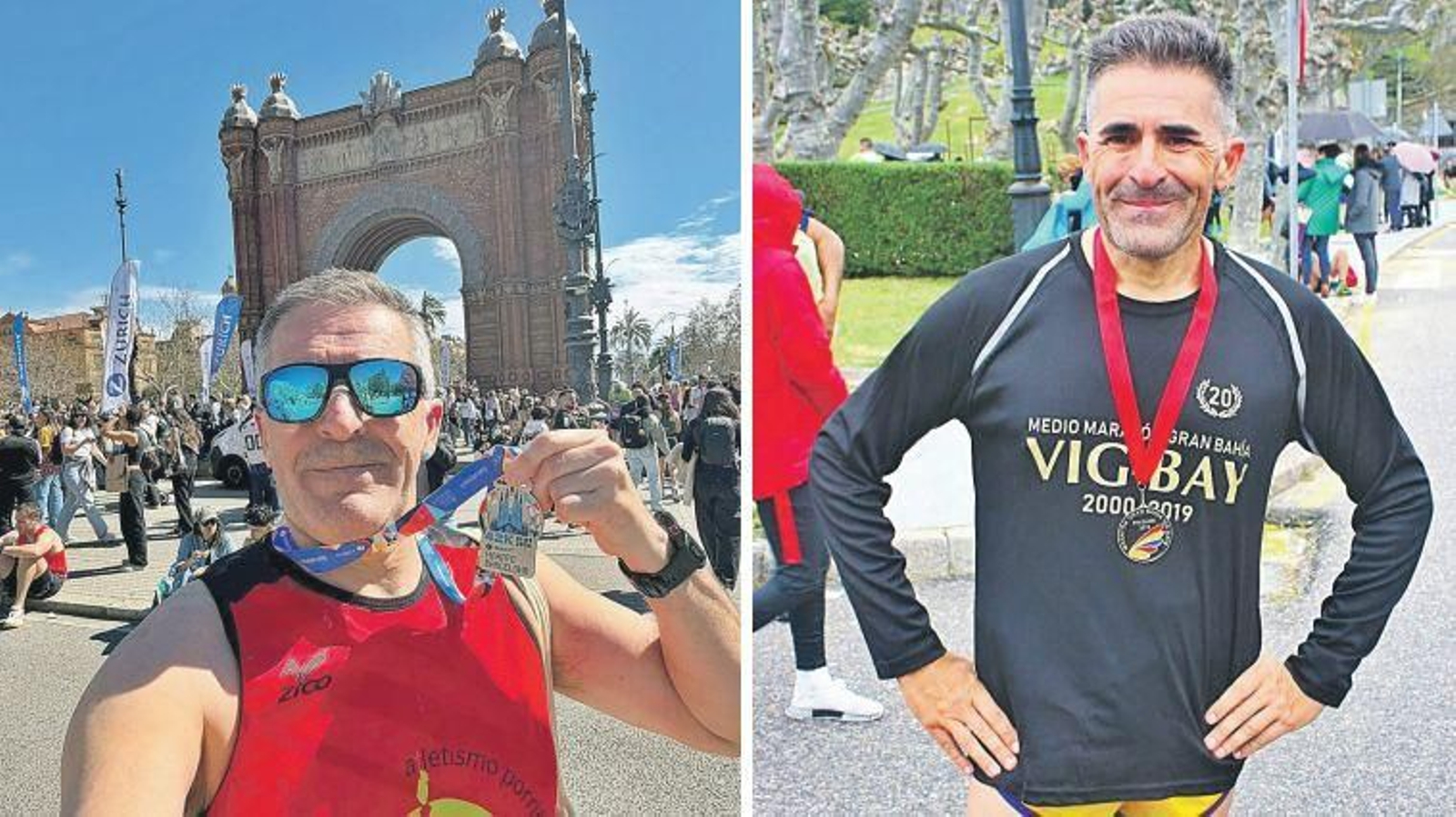 Fernando Abreu acudió a todas las ediciones de la Vig-Bay celebradas hasta el momento y realizó las dos maratones.