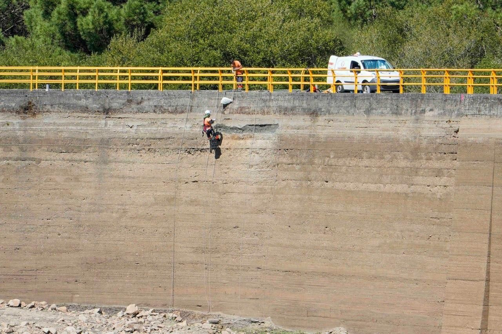 Embalse de Baíña, en Baiona.