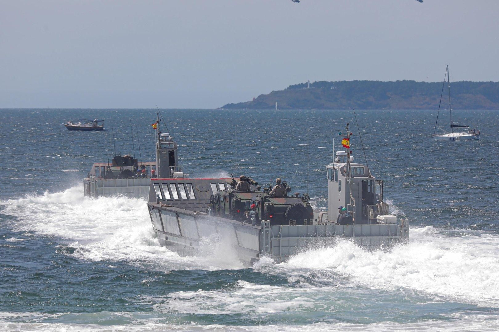 Exhibición flota Dédalo 24 en Samil.