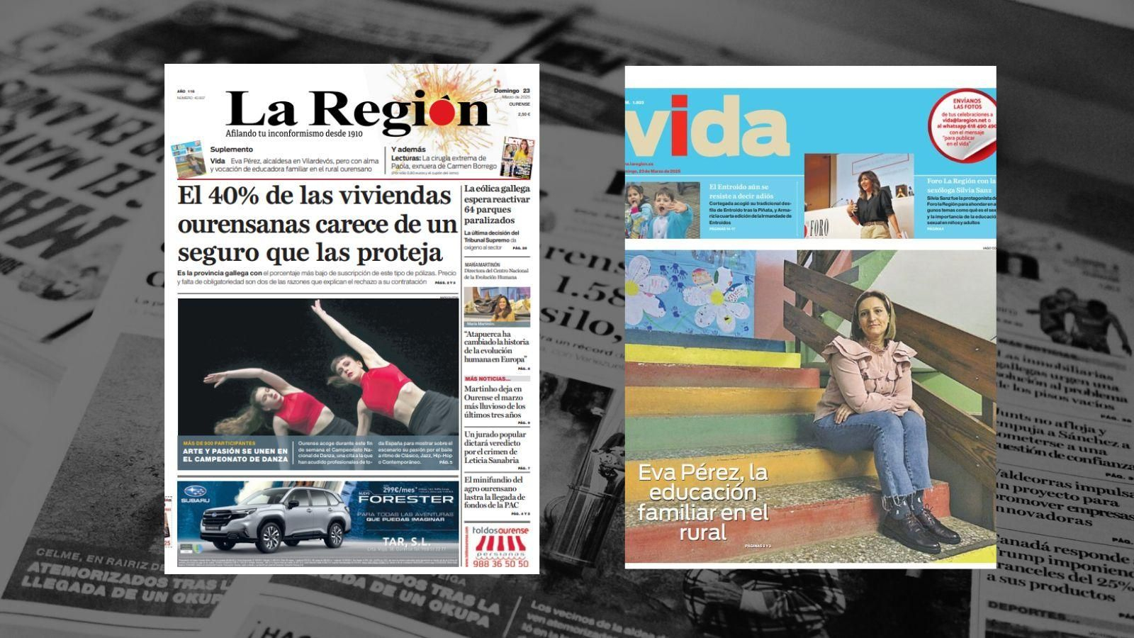 Portada de La Región.