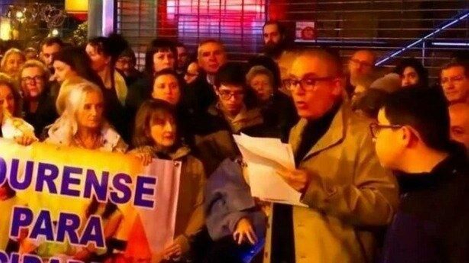 Rosendo Fernández, como portavoz de ProCAPD, en un acto.