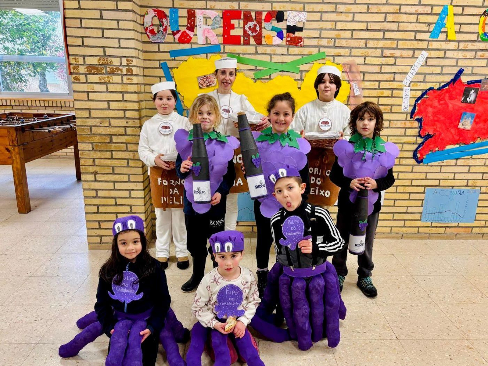 O Entroido no colexio de Cartelle