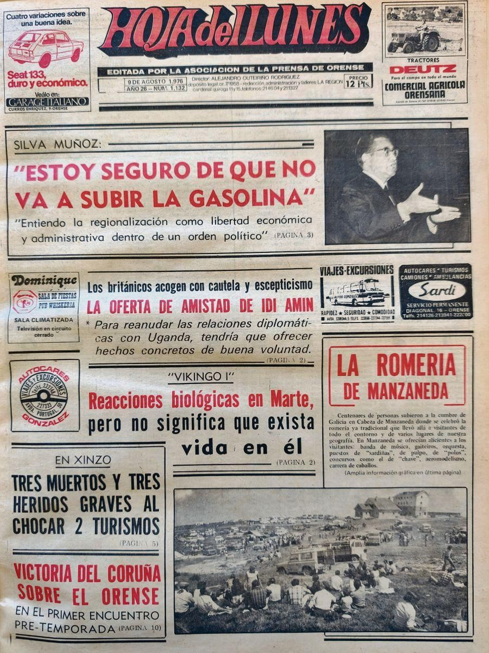 La primera 9 de agosto 1976.