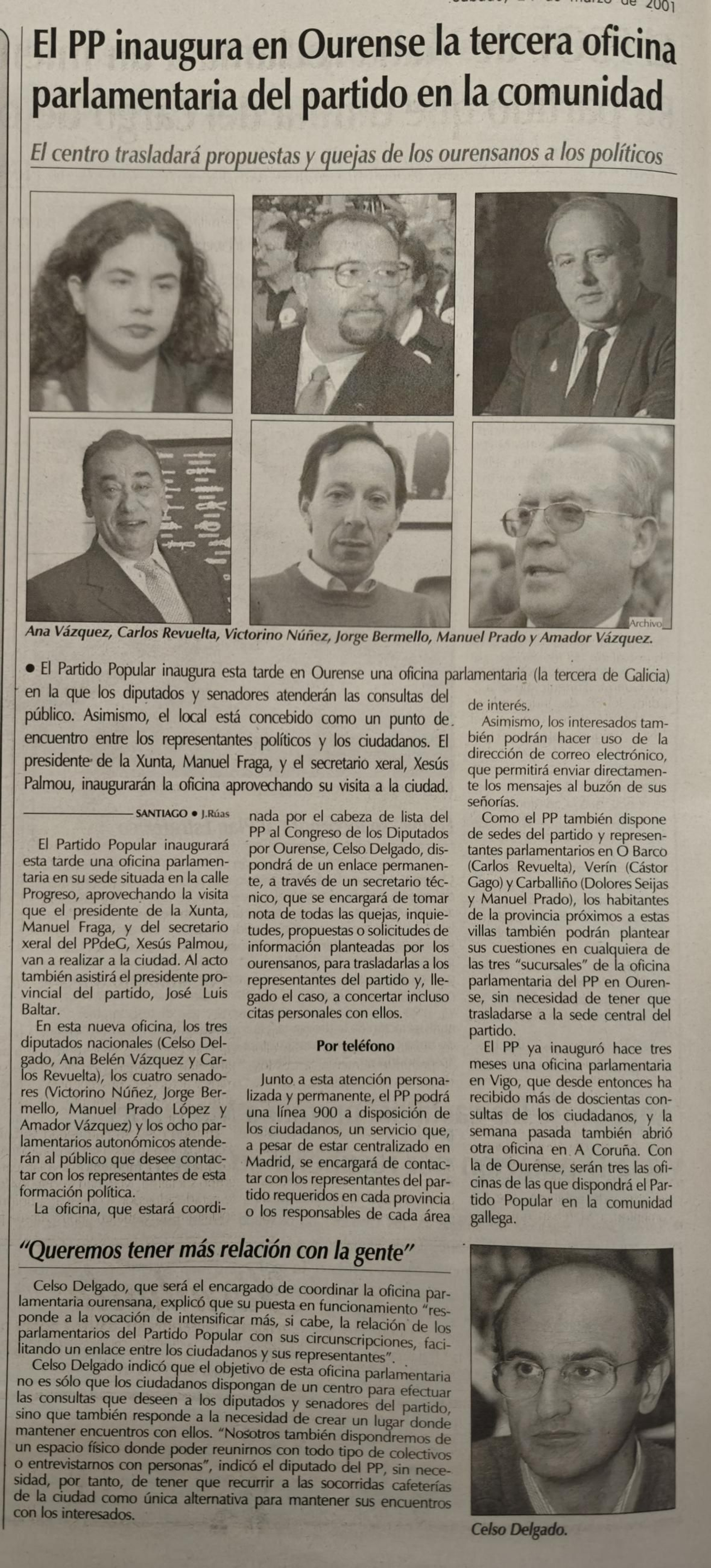 25 de marzo de 2001.