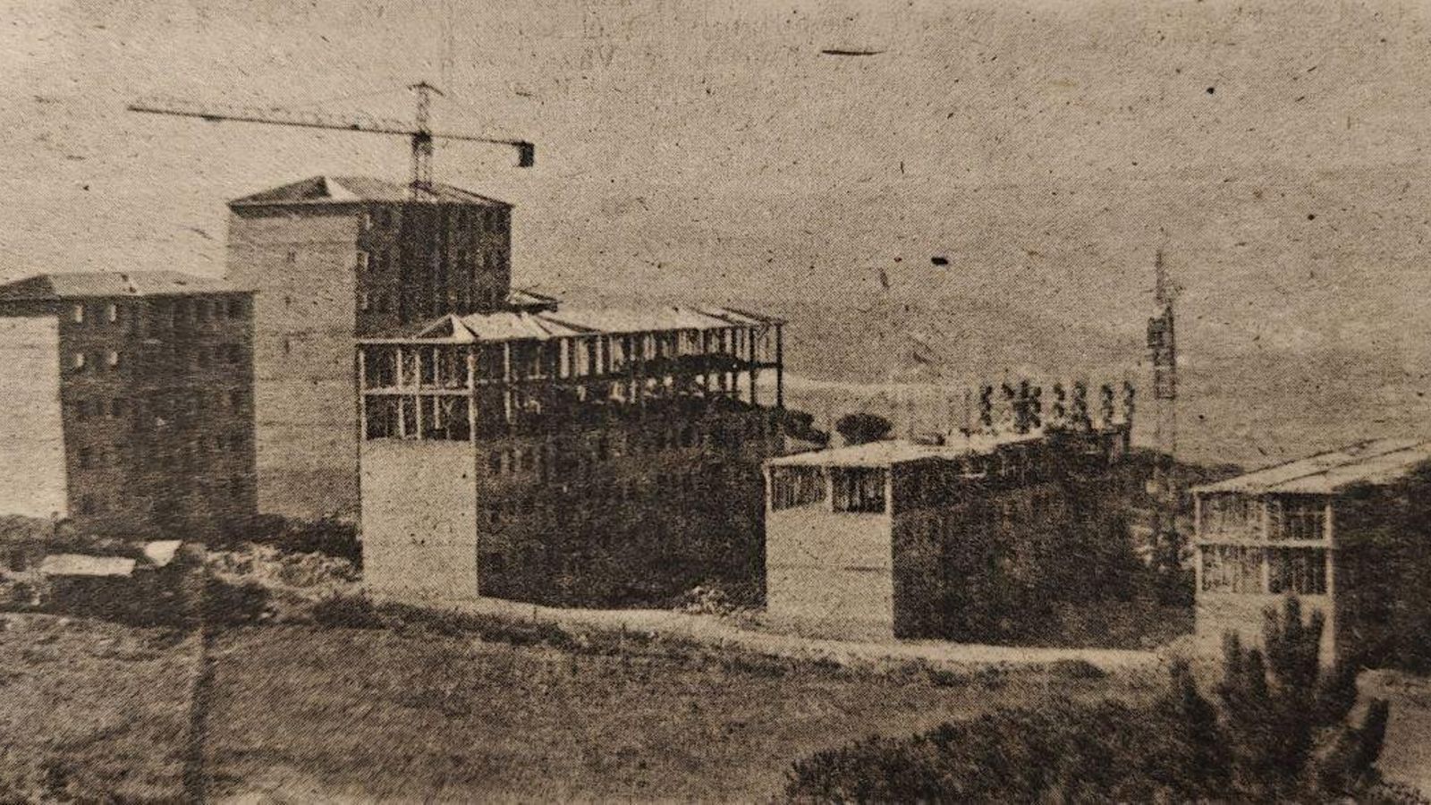 Obras de la nueva casa-cuartel de la Guardia Civil en Orense.