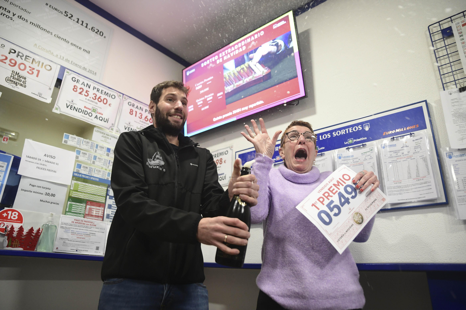 Gordo de Navidad en Noia. PEPE FERRÍN