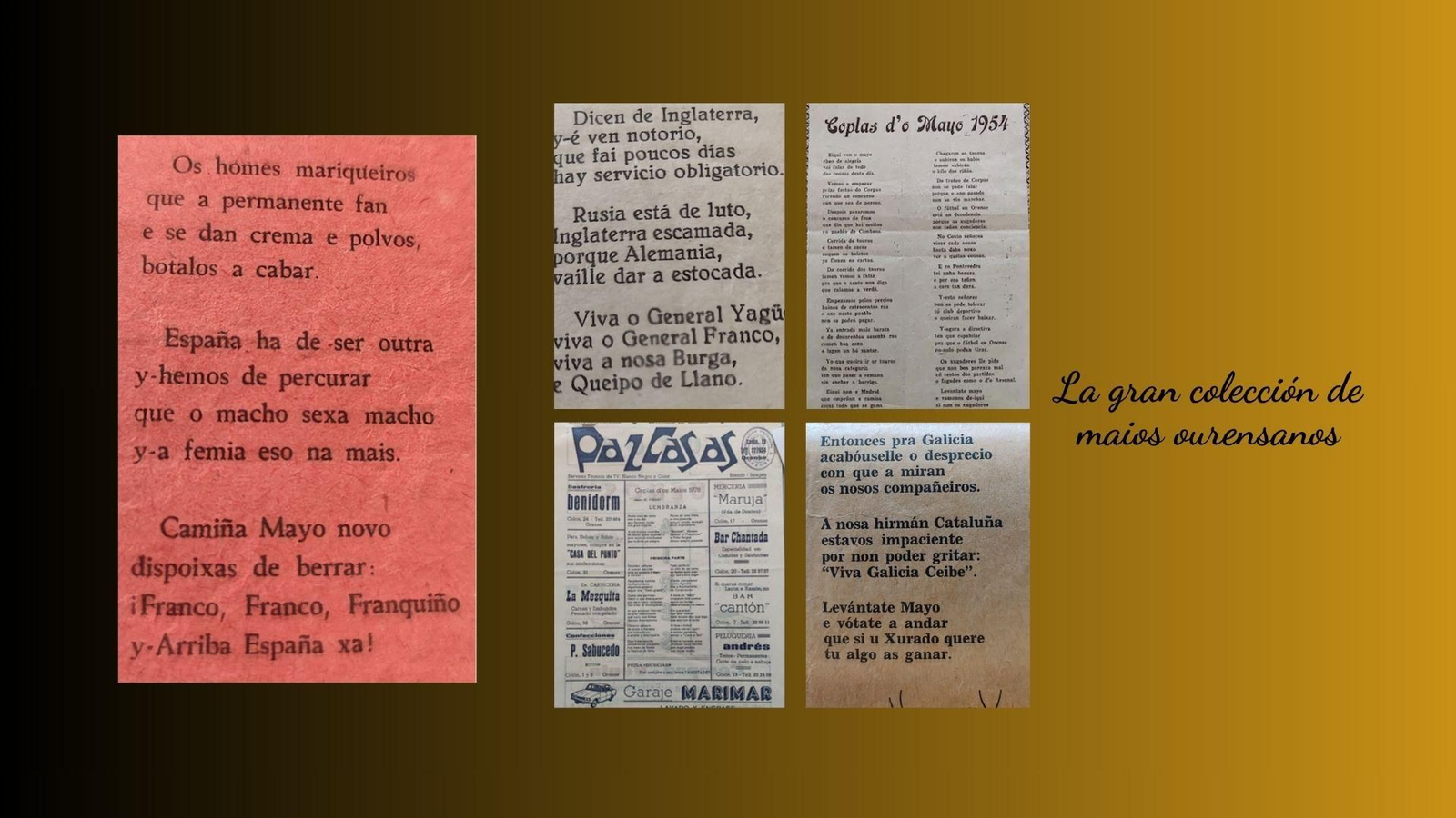 La gran colección de maios ourensanos.