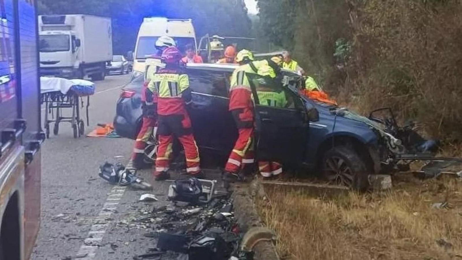 Accidente mortal en la PO-400.