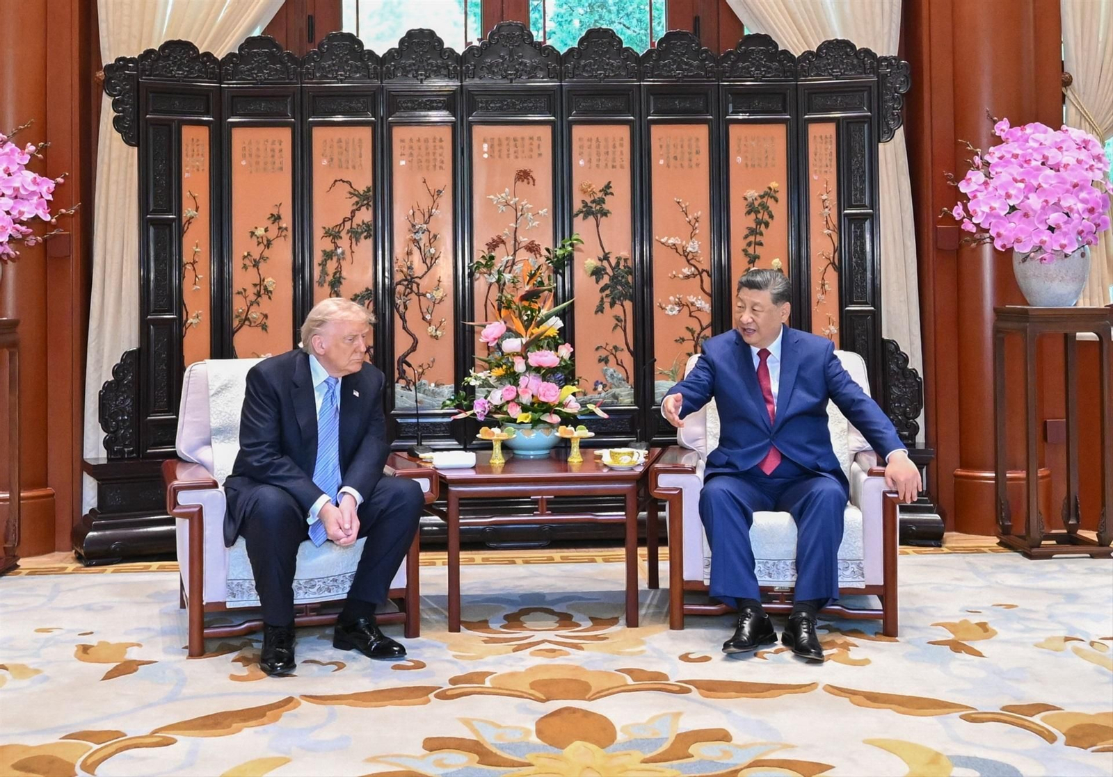 Donald Trump y Xi Jinping en China