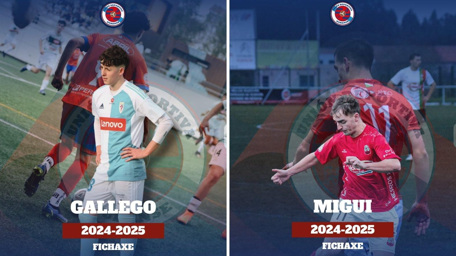 Raúl Gallego y Migui fichan por la UD Ourense.
