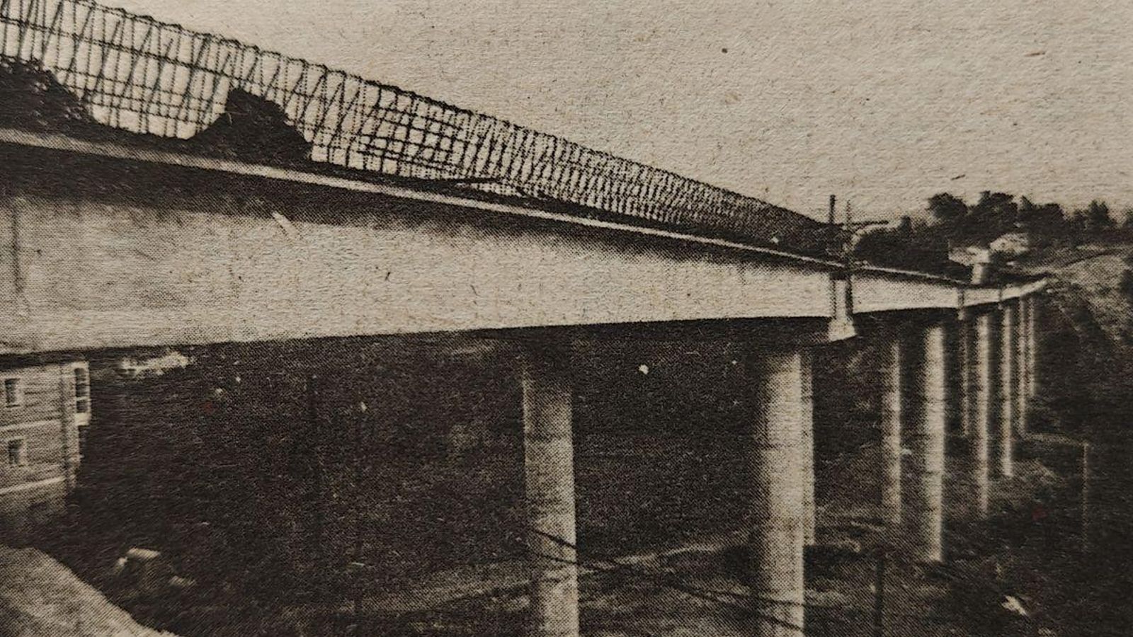 El nuevo viaducto sobre el Barbaña.