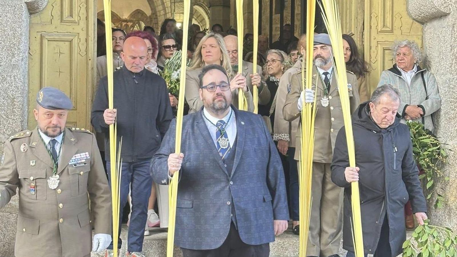 Rafael Melero, cofrade mayor de la Cofradía de la Vera Cruz.