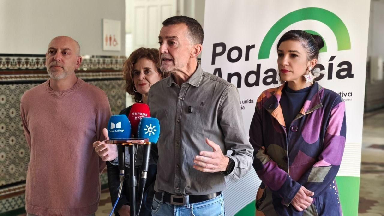 El coordinador federal de IU y candidato de Por Andalucía a la Presidencia de la Junta, Antonio Maíllo.