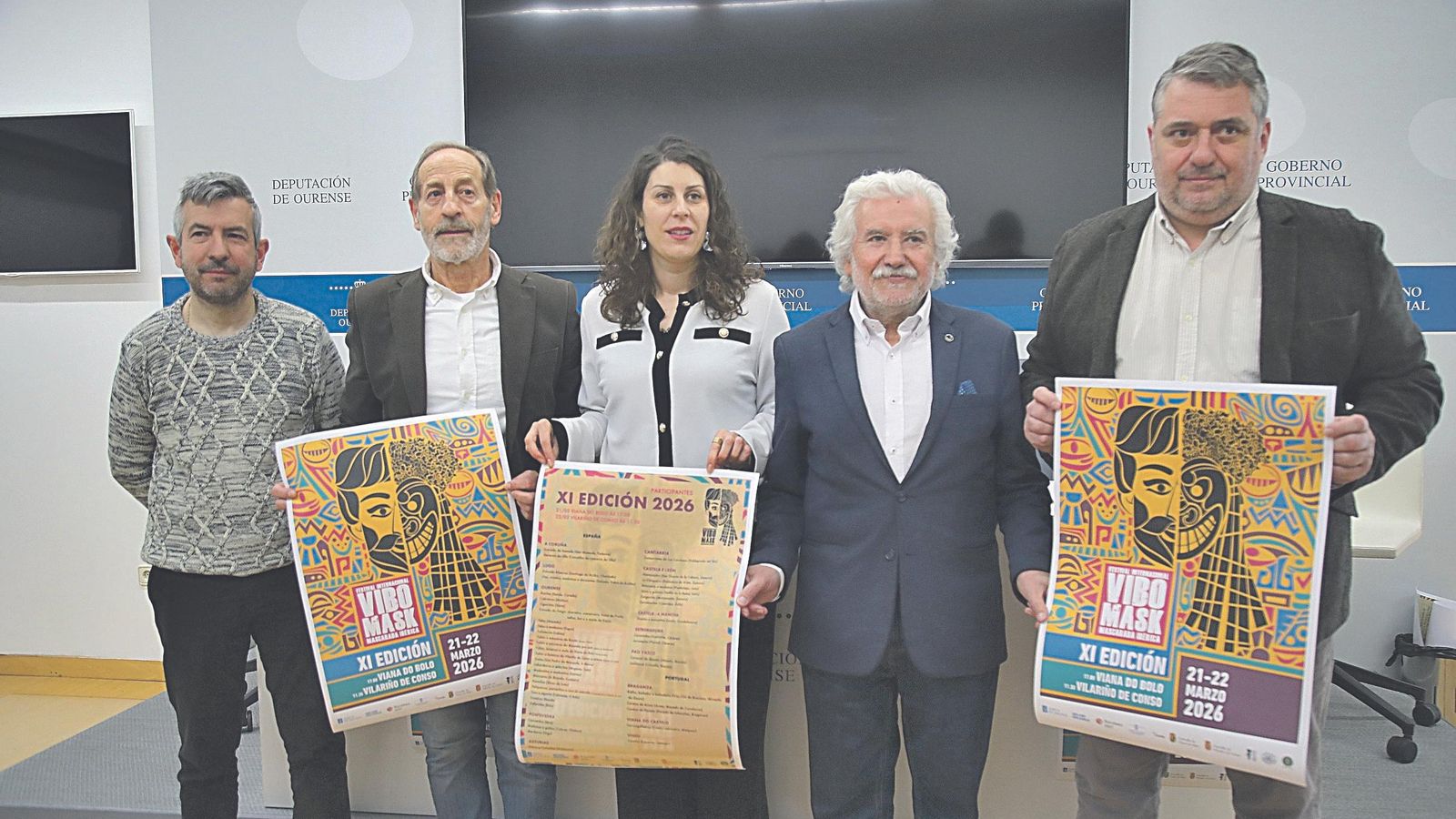 Jorge Domínguez, Germán García, Melisa Macía, Rosendo Fernández y Cecilio Santalices.