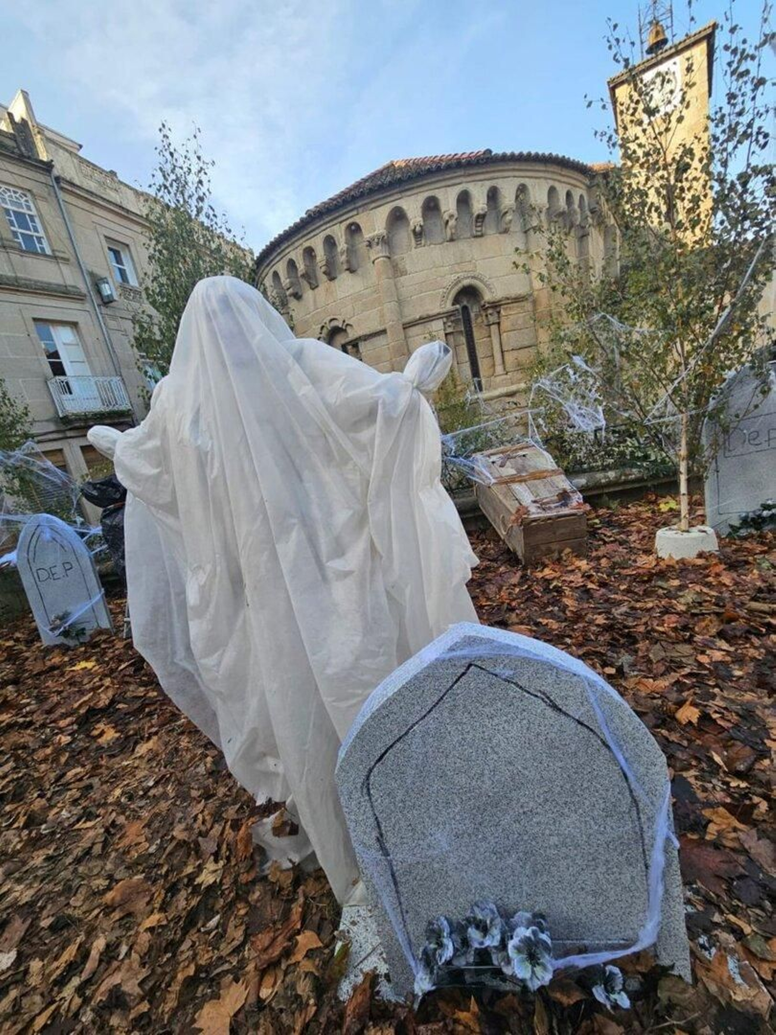 Uno de los decorados en Allariz.