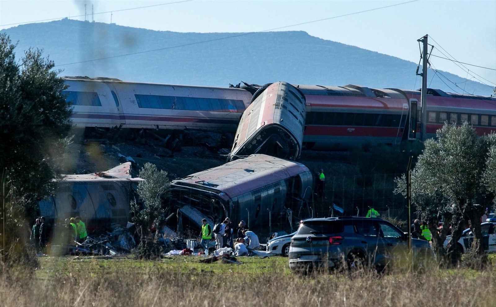 Galería | El grave accidente ferroviario de Toledo, en imágenes