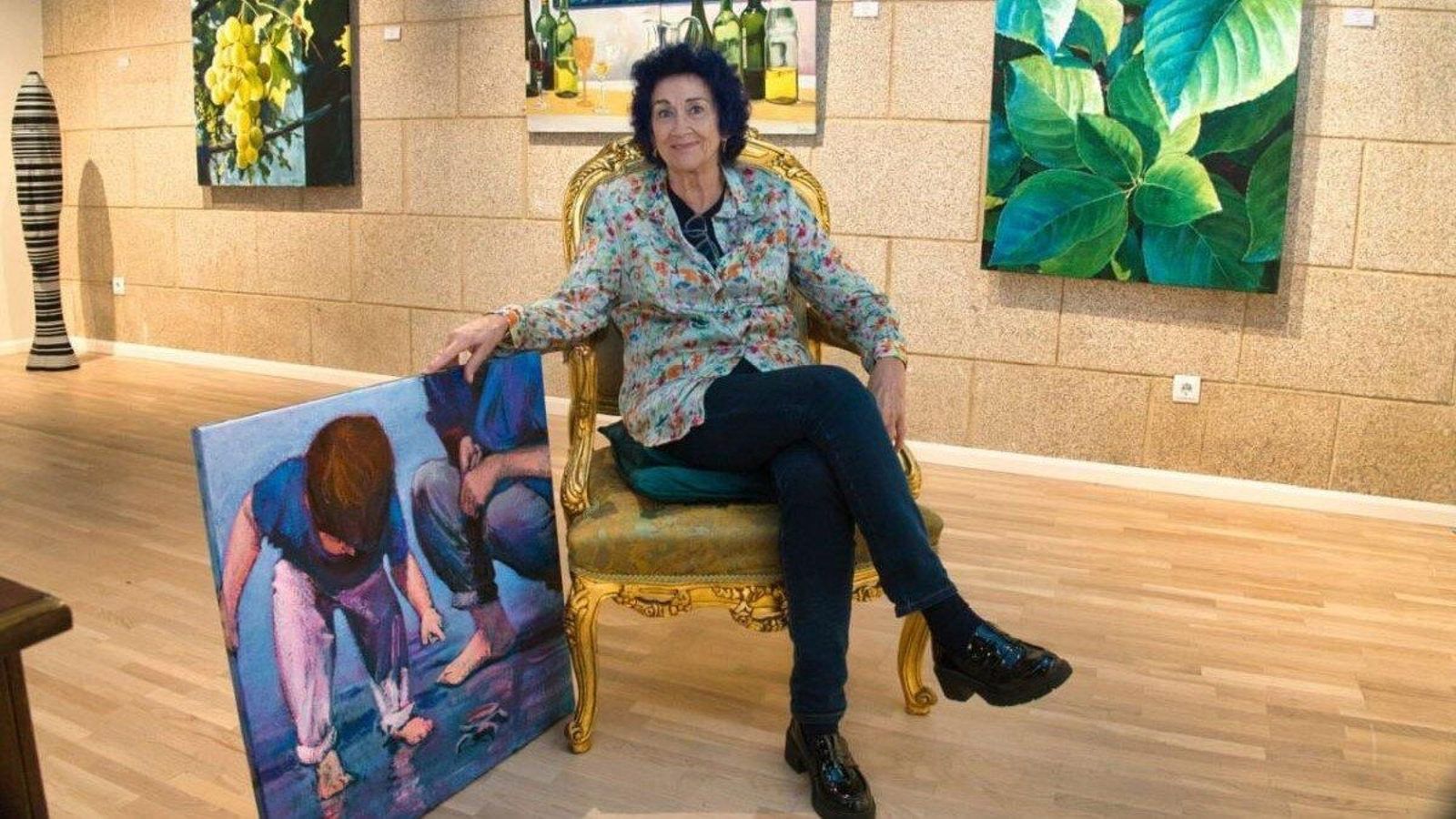 Puri del Palacio, en el Espacio Beny, donde expone la muestra “A mi manera”.