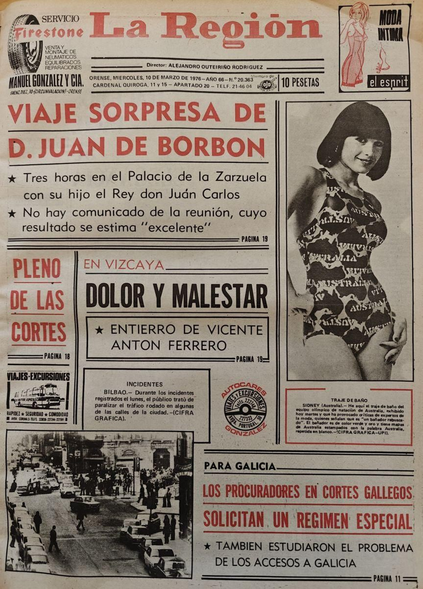 Primera página de 1976.
