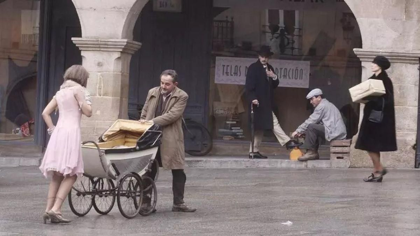 Escena del rodaje de A Esmorga.