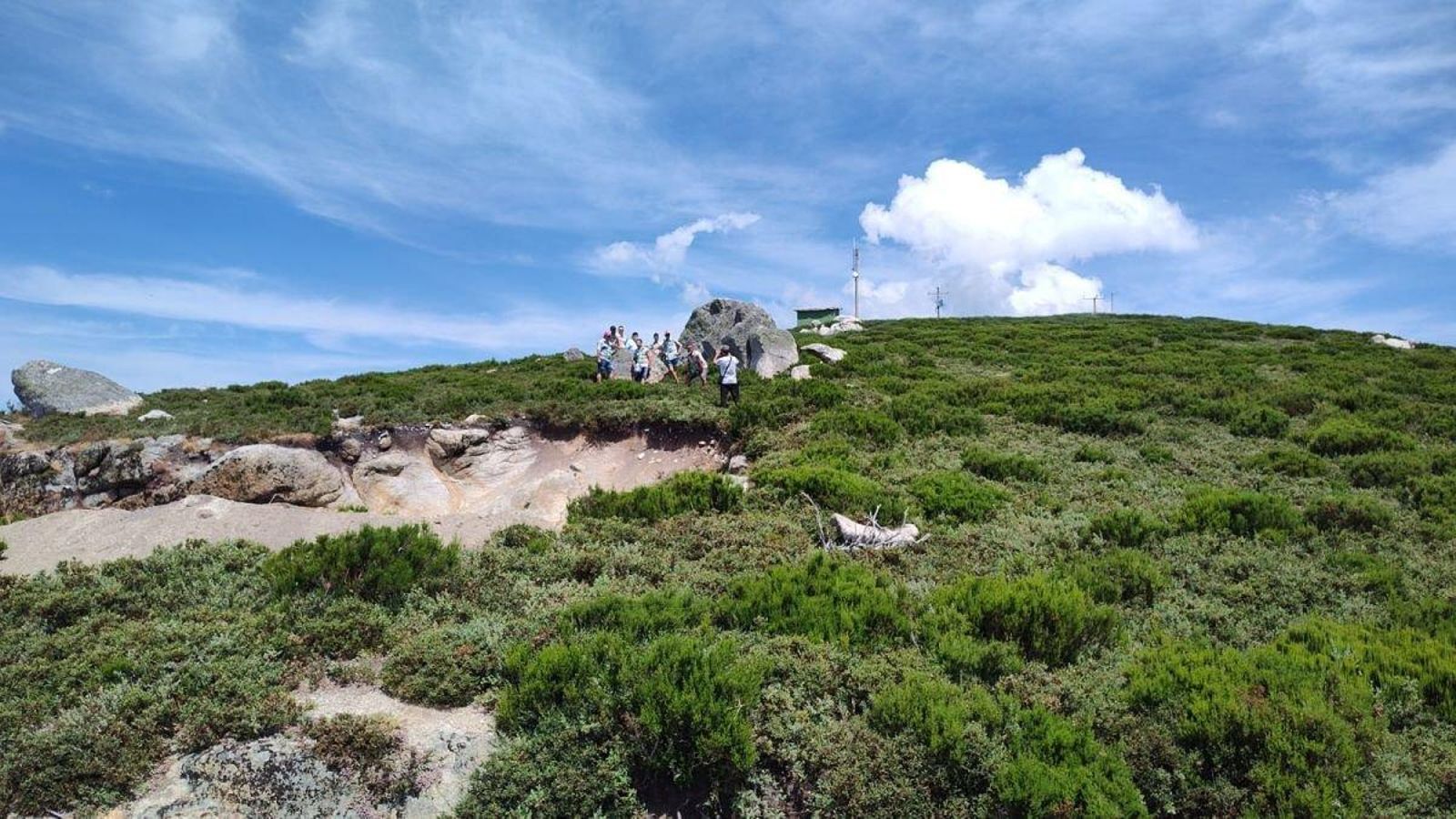 Vista do monte da Serra de San Mamede.