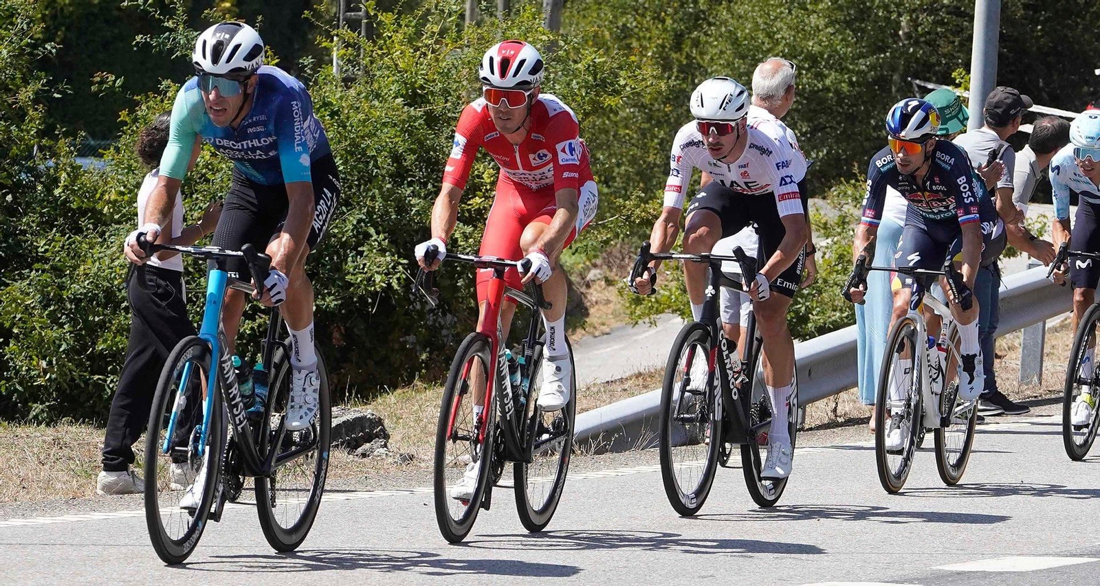 Participantes en la décima etapa de La Vuelta a España.