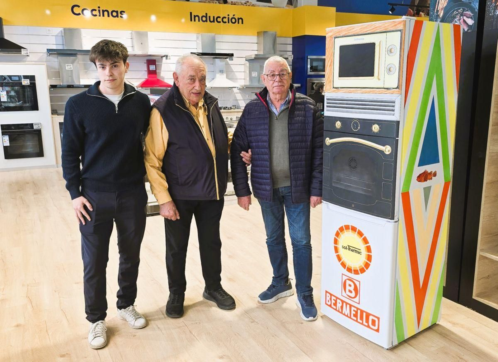 Jorge Sobrino Bermello, Jorge Bermello y Leandro Sánchez.