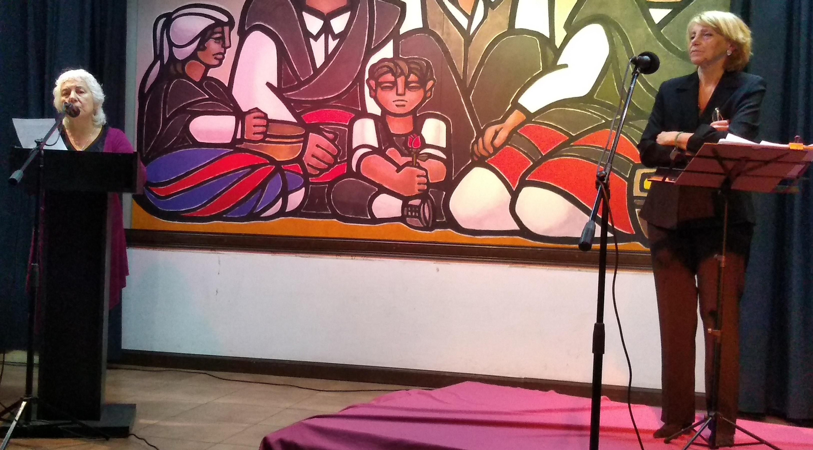 Patricia Alonso y Graciela Pereira homenajearon a Rosalía de Castro y a Florencio Delgado Gurriarán