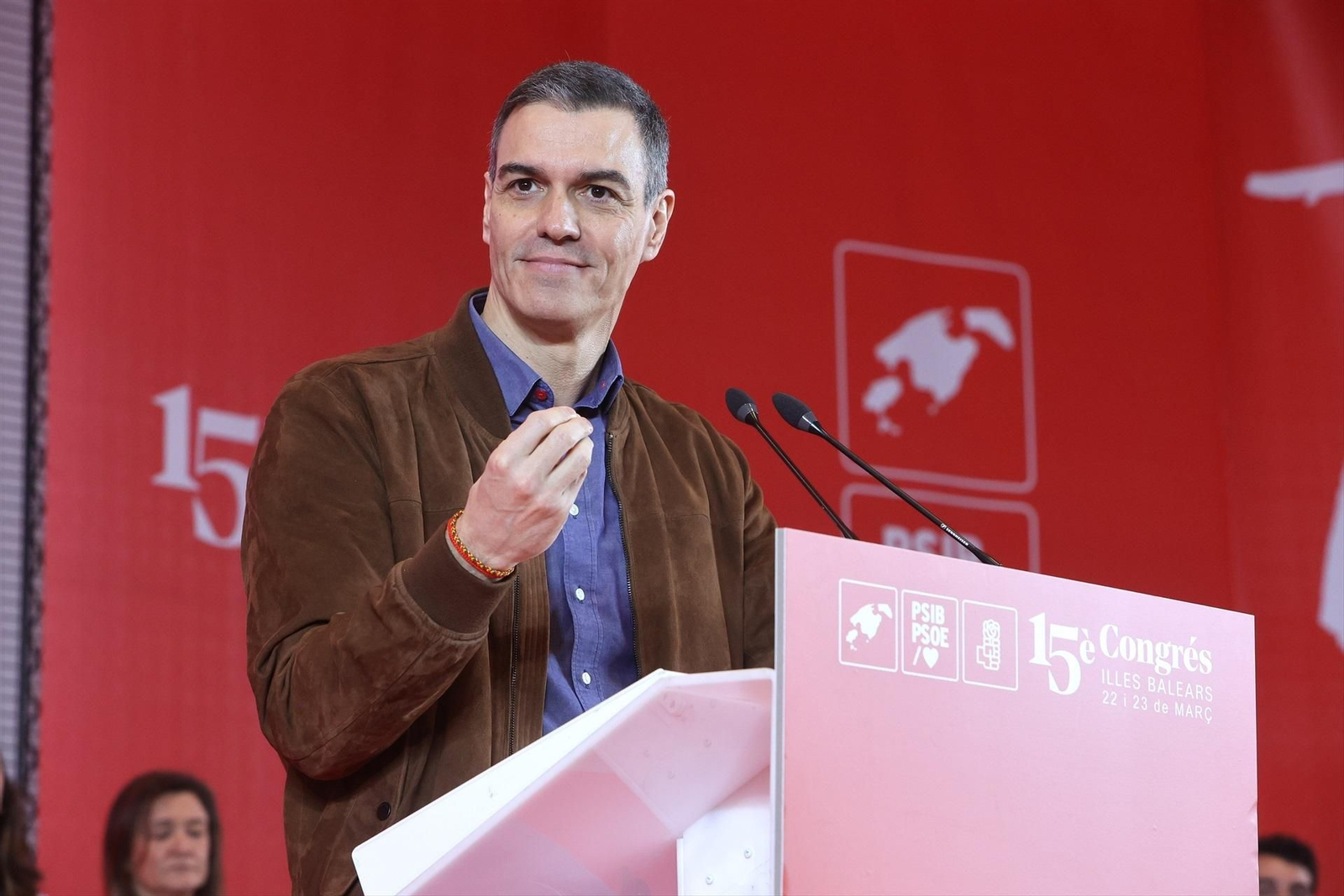 Sánchez asiste al XV Congreso del PSIB-PSOE en Mallorca